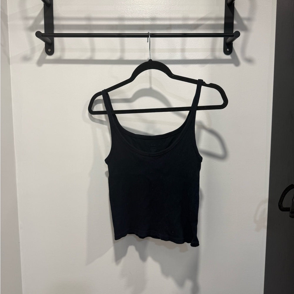 Brandy Melville Navy Ribbed Tank - Picture 1 of 3